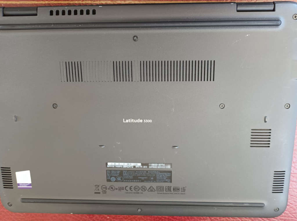 Dell Latitude 3300  4Gb ram , 128GB SSD(NVMe m.2) , 13.3 inch Screen Windows 10 Pro