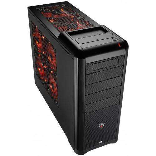 AeroCool BX-500 EVIL BLACK EDITION, No PSU, Black -RED interior, E-ATX
