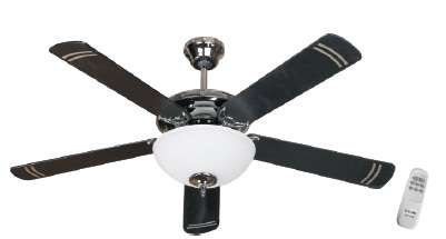 Goldair 132cm Black + 1 Light + Remote