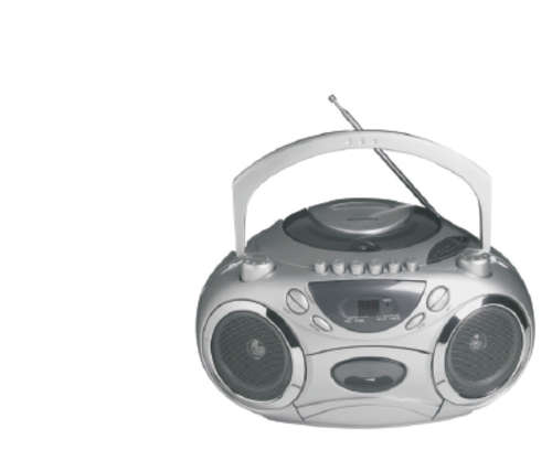 Telefunken Portable Radio Cassette and CD Player