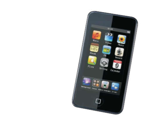 MP4 Player 8 Gig - Touch Panel / Black / 8 Gig