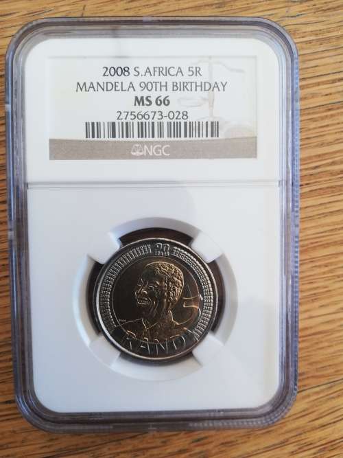 Mandela 90th birthday R5 MS66