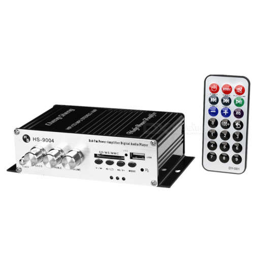 ***Free Shipping***  100W Hi-Fi Stereo Amplifier MP3 Player for Car/Motorcycle - Black