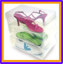 2 ON AUCTIONS !!! STORAGE PLASTIC SHOE BOXES