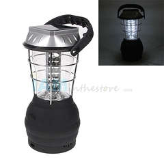 2 ON AUCTION!!!LED Hand crank portable solar chargeable - USB Lantern