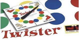 2 ON AUCTIONS !!! TWISTER ( the game that ties you up in knots )