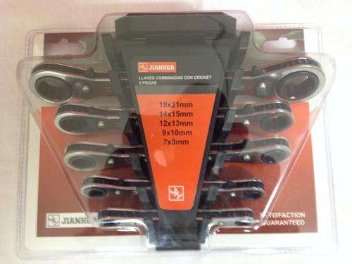 1 ON AUCTIONS !!! 5PCS RATCHET RING SPANNER SET