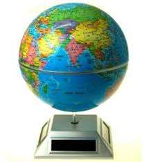 2 ON AUCTIONS !! Solar rotating globe, solar desk gift for office and teaching