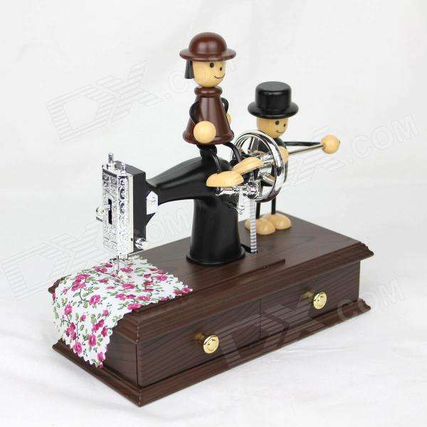1 ON AUCTIONS !!! Musical Box  Sewing Machine