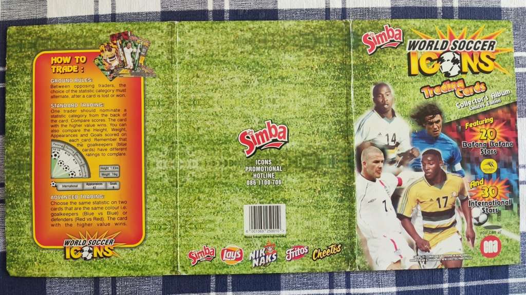 Soccer tazo album incomplete