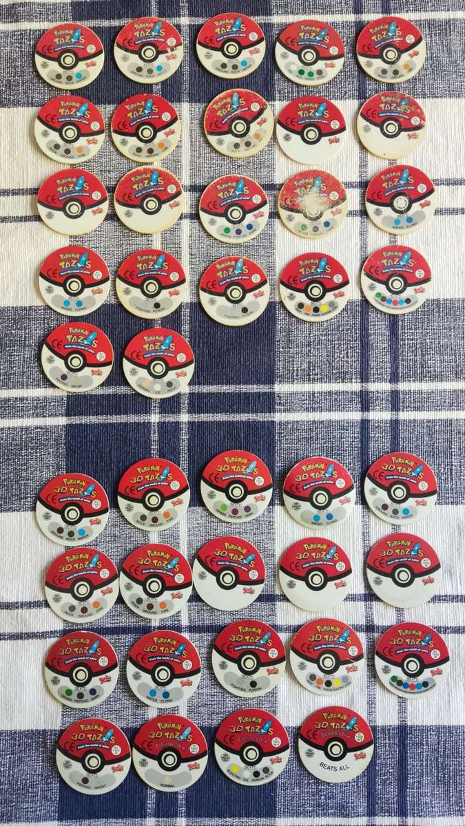 Pokemon tazos - From the world of Jotho 2nd series incomplete set