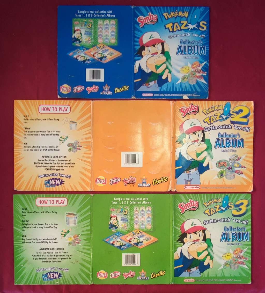 Pokemon tazo albums 4/5 complete collection