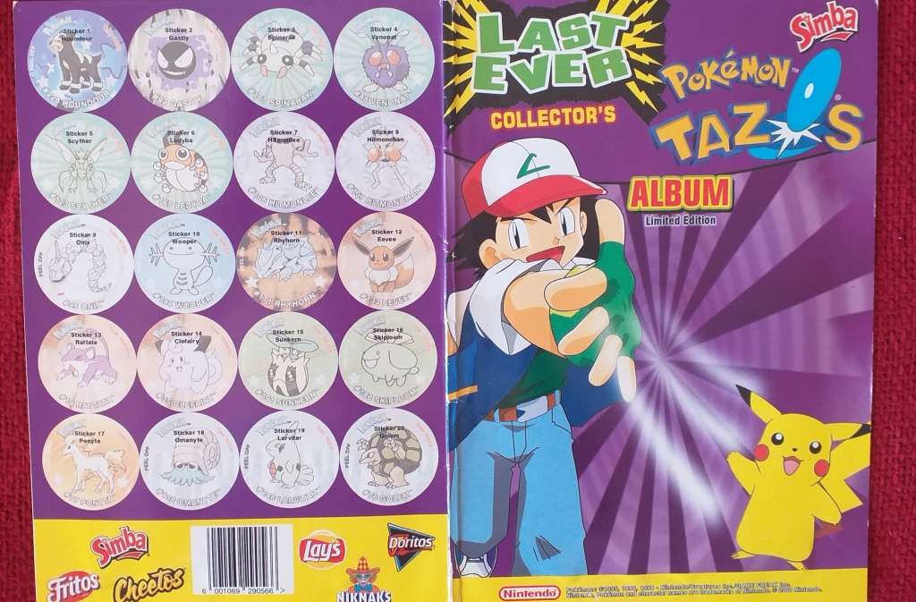 5 Pokemon tazo albums complete