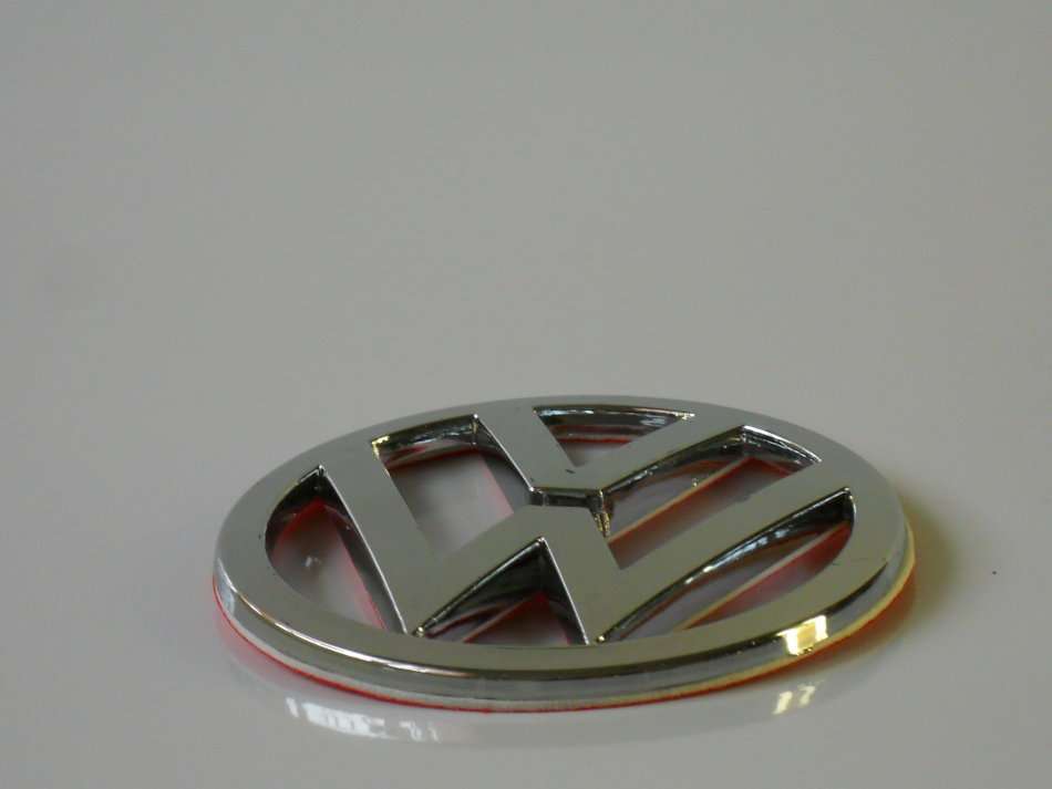 VW Badge Chrome Plastic