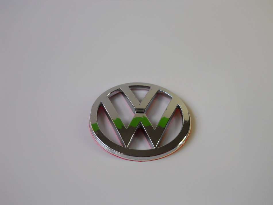 VW Badge Chrome Plastic