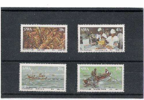 SOUTH WEST AFRICA. 1983. LOBSTER INDUSTRY. NO. 428-431. MINT.
