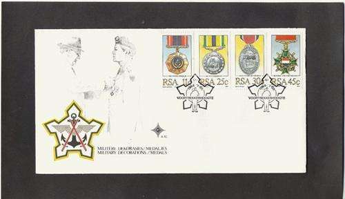 SOUTH AFRICA. 1984. MILITARY DECORATIONS. F.D.C. NO. 4.10