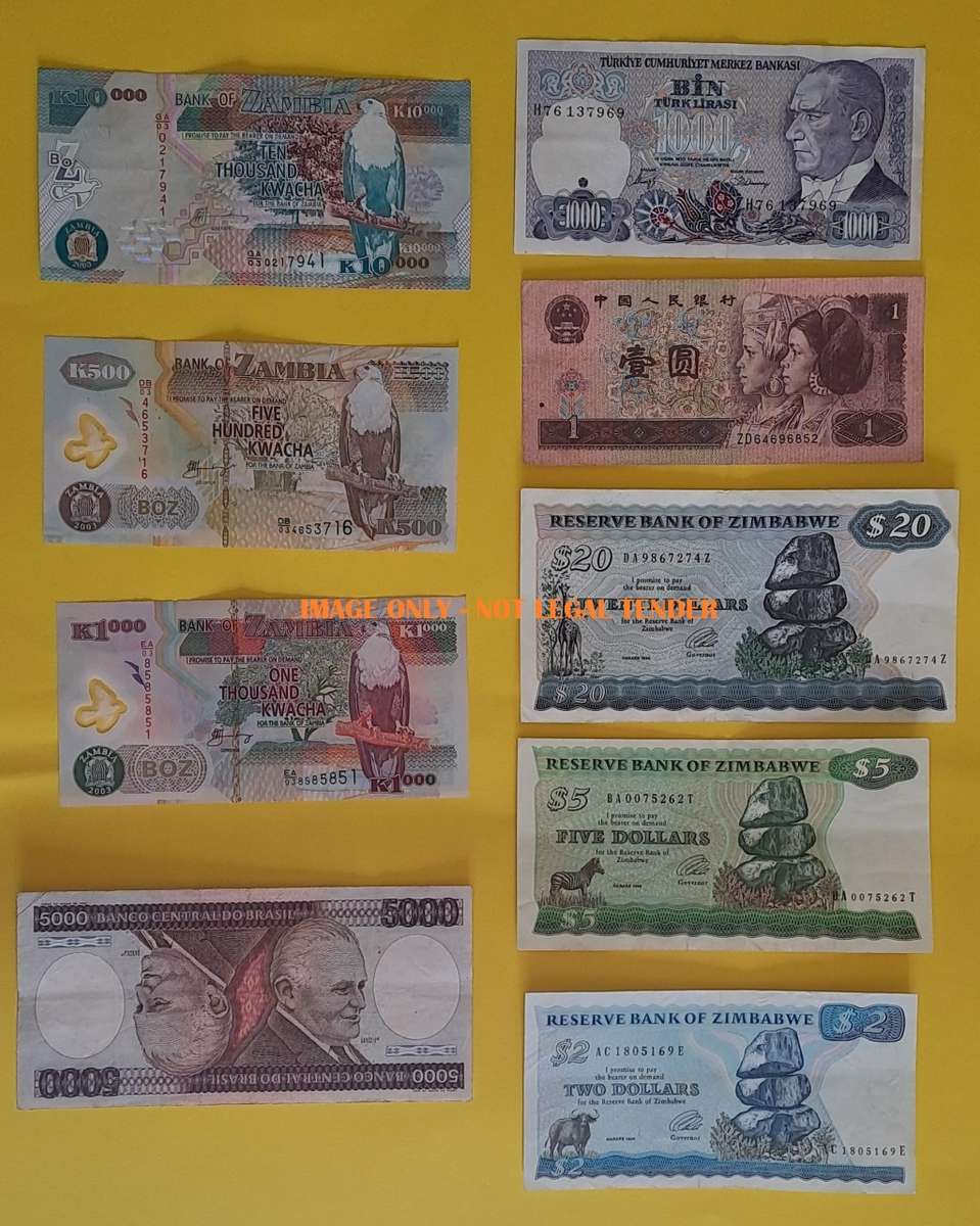 INTERNATIONAL Bank Notes : Mix Lot - Old Notes