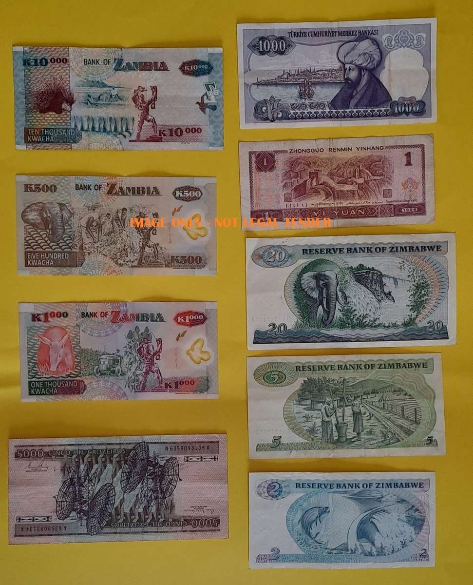 INTERNATIONAL Bank Notes : Mix Lot - Old Notes