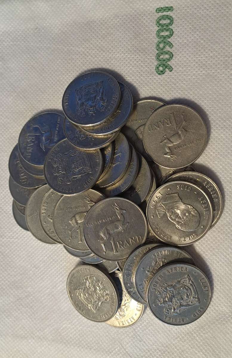 R1 coins for sale individually (1970 to 1990 period)