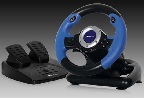 PS2 GAMEPAD DUAL SHOCK STEERING WHEEL AND PEDALS