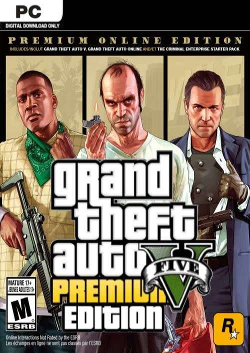 Grand Theft Auto V 5 (GTA 5) Premium Online Edition PC - Rockstar Social Club
