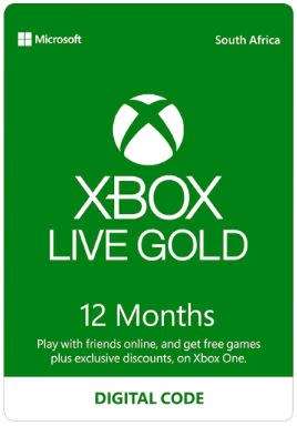 Xbox Live Gold 12 Month
