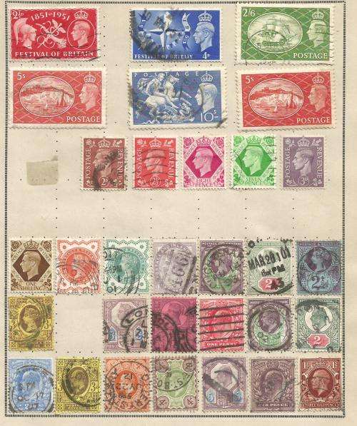 GREAT BRITAIN  VERY FINE USED ON PAGE