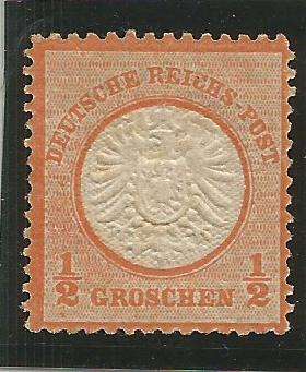 GERMANY 1871-1872 MINT WITH ORIGINAL GUM