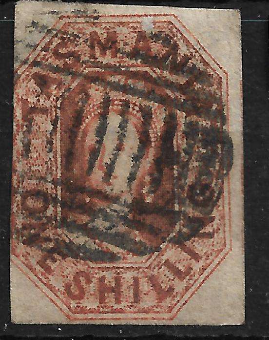 TASMANIA EARLY STAMP-HIGH VALUE