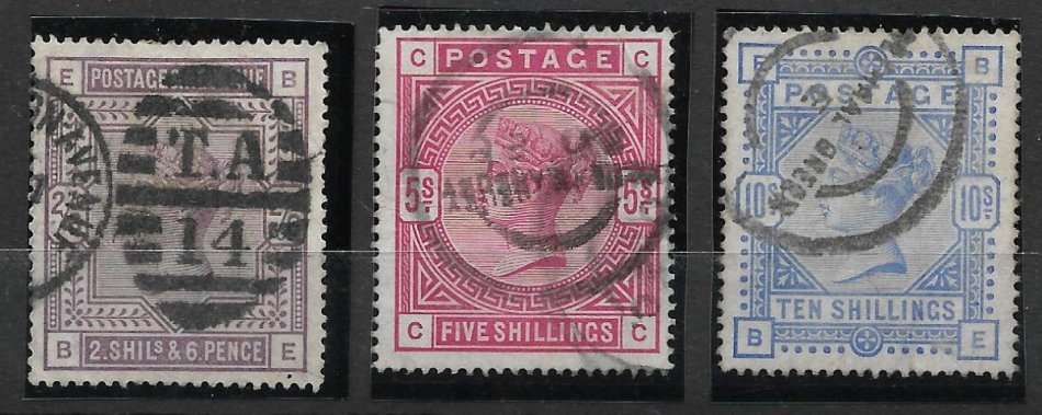 GREAT BRITAIN  SG 178,180,183                                                                   £935