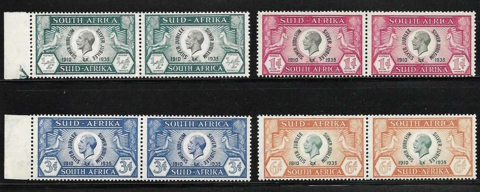 UNION      COMPLETE SET MNH SILVER JUBILEE 1935                                             R2400-00