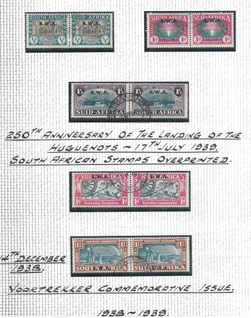 SOUTH WEST AFRICA- EXHIBITION MATERIAL IN RING BINDER