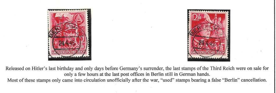 DEUTSCHES REICH  Mi 909&910  SCARCE ITEMS