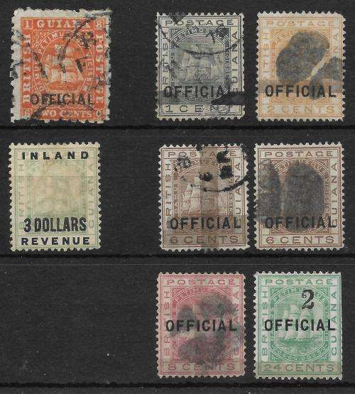 BRITISH GUIANA   HIGH VALUE REVENUE AND OFFICIALS                 R15 000-00?