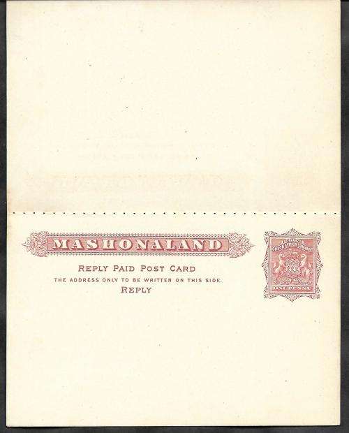 BRITISH SOUTH AFRICA COMPANY POST CARDS     MASHONALAND