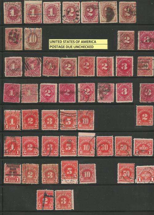 USA POSTAGE DUES BULK LOT