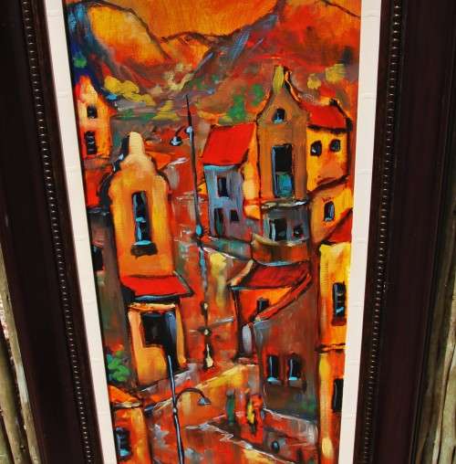 *SKINNER*HUUUUGGEEEEE FRAMED FREDDIE SKINNER ORIGINAL PAINTING - VALUE R12500.00