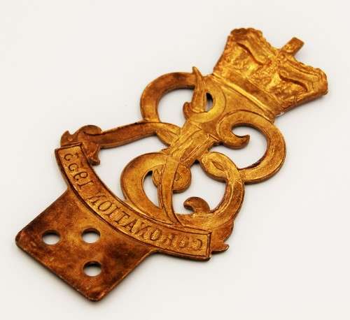 *CAR BADGE*RARE BRASS 1953 QUEEN ELIZABETH CORONATION CAR BADGE!!