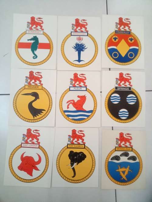 SAN printed ships badges