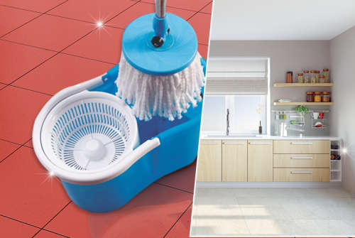 360° Microfiber Spin Mop Set