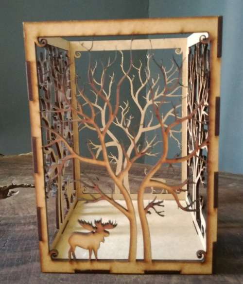 Unique Wooden Candle Holder