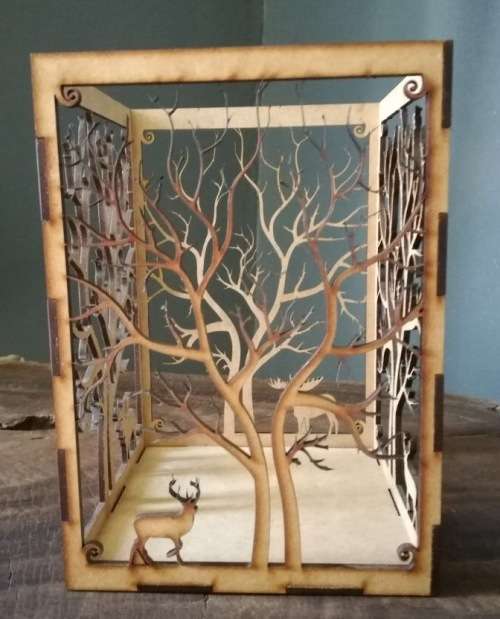 Unique Wooden Candle Holder