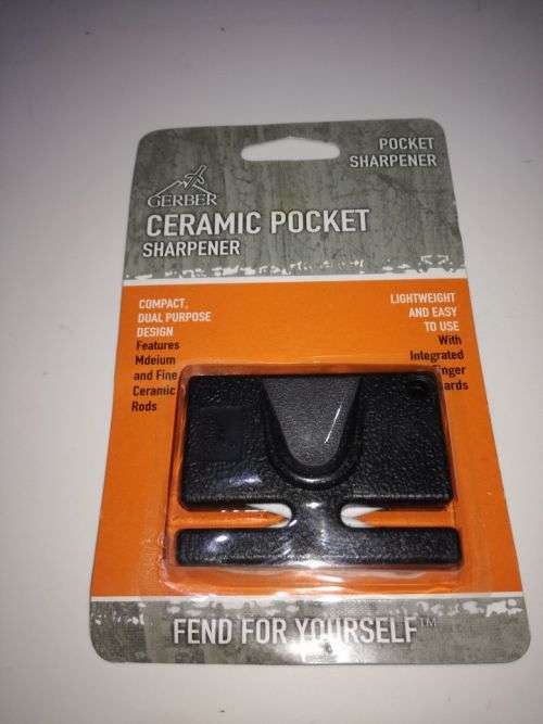 Knife Combo Butterfly Knife + Gerber Sharpener