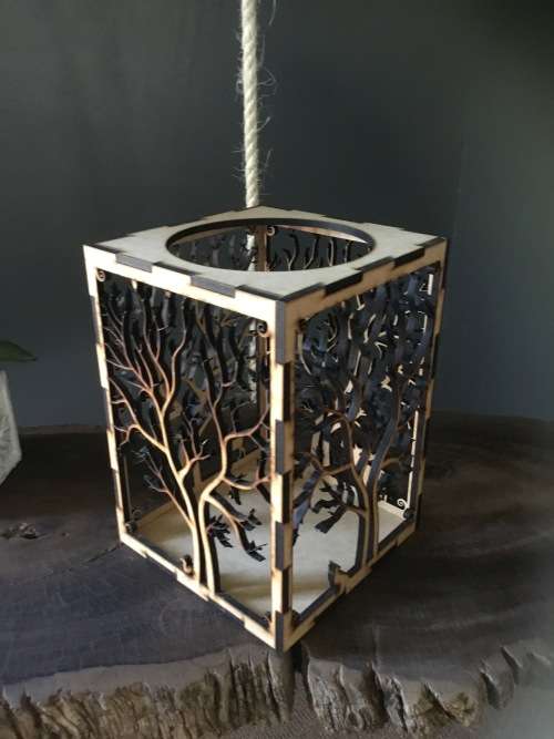 Unique Wooden Candle Holder