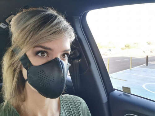 Leather Mask Heart Large