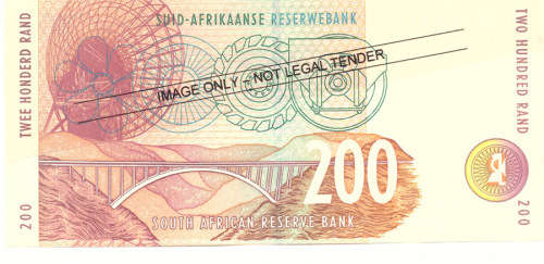 T T MBOWENI R200 RAND SOUTH AFRICAN BANK NOTE 1st ISSUE DOUBLE AA