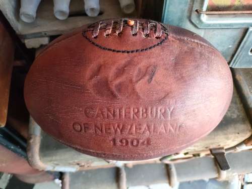 Vintage Leather Rugby Ball