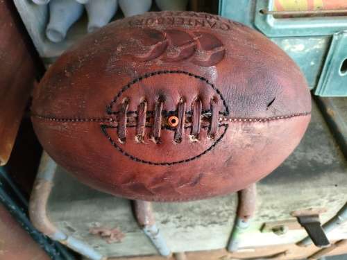 Vintage Leather Rugby Ball