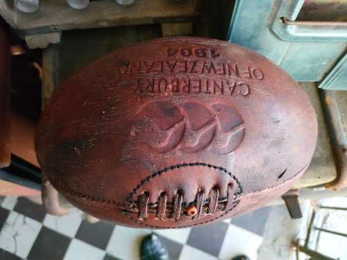 Vintage Leather Rugby Ball